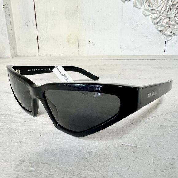 Prada PR12VS 1AB5S0 Millennials Black Frame Cat Eye Sunglasses - Picture 4 of 7